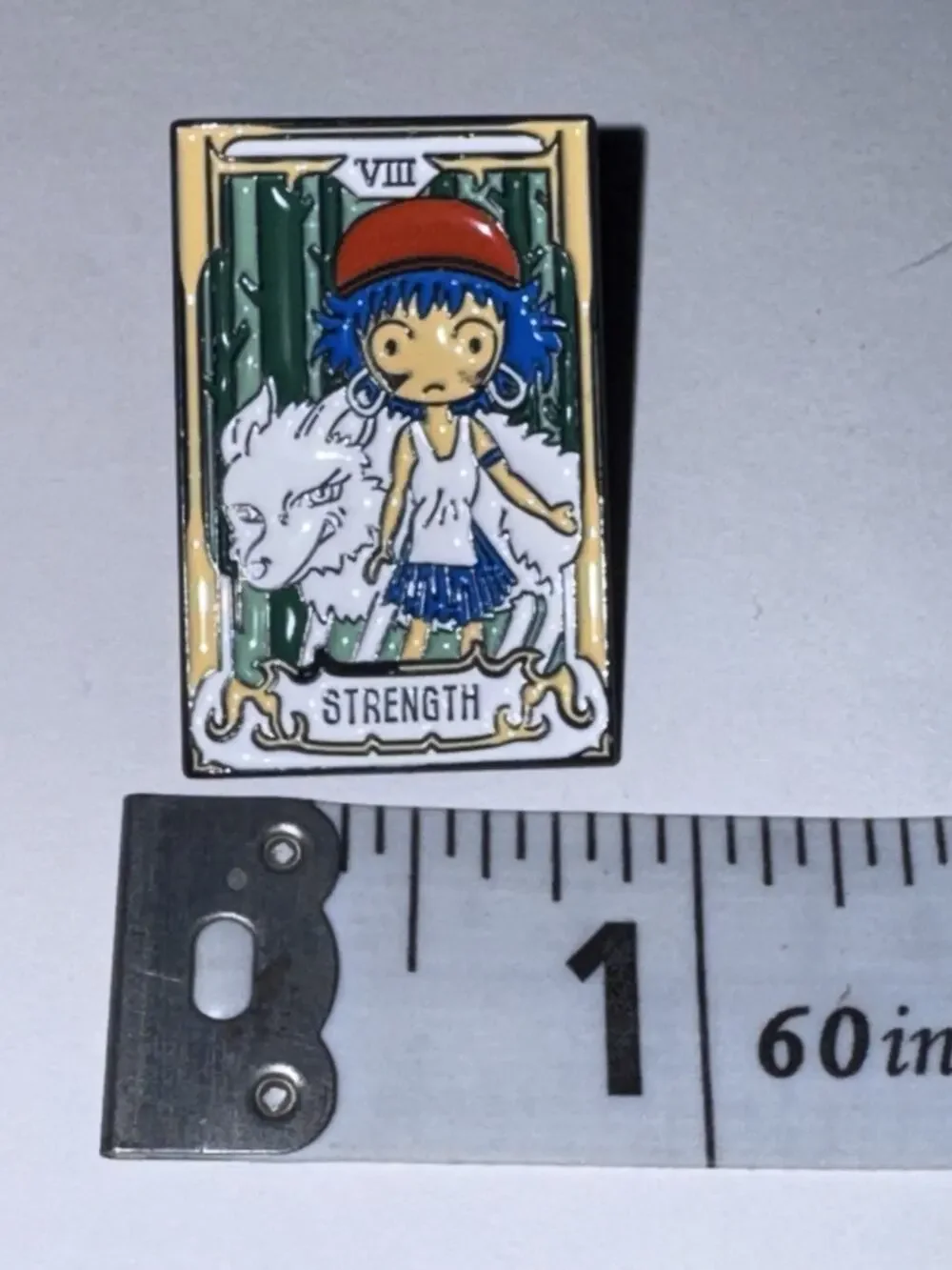 Strength Tarot Card Pin Brooch